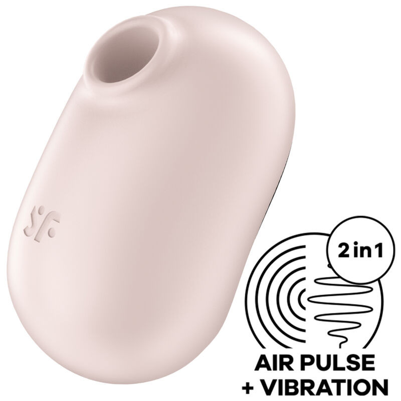 Satisfyer - Stimulateur Et Vibrateur Double Air Pulse Pro To Go 2 Beige